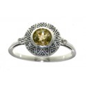 AMI Sterling Silver Modern Art Deco Ring