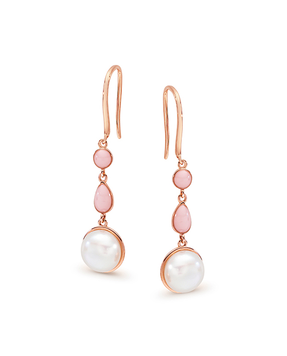 FRESHWATER PEARL SILVER/GOLD EARRING